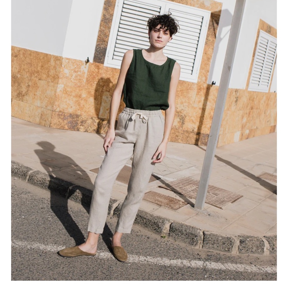 notPERFECTLINEN natural pant